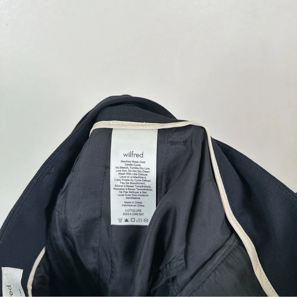 Aritzia Wilfred Womens Size 4 Jallade Cropped High Waisted Crepe Pant - Picture 10 of 16